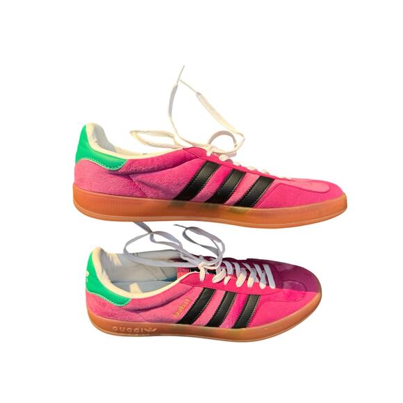 Gucci x adidas Gazelle Pink Velvet Sneakers Men’s 9.5 main image 7